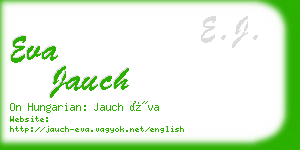eva jauch business card